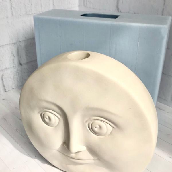 Силиконовая форма "Лицо Луна"