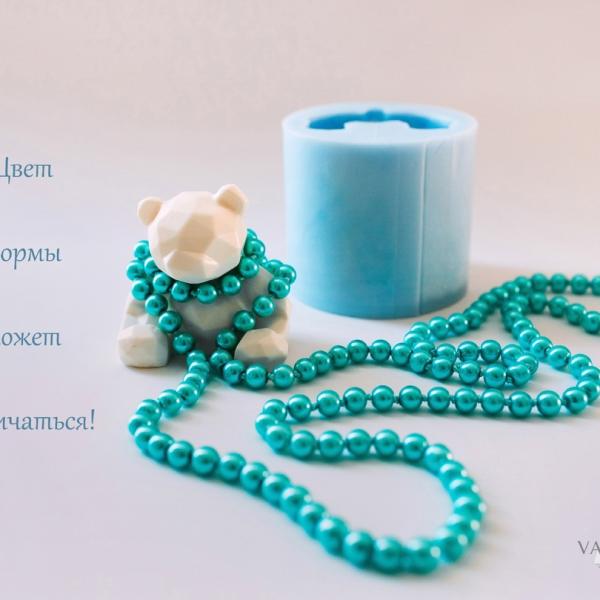 Силиконовая форма "Полигональный мишка"